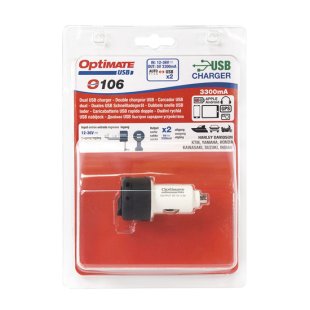 O-106 Chargeur USB 2 sorties (allume-cigare)  T106