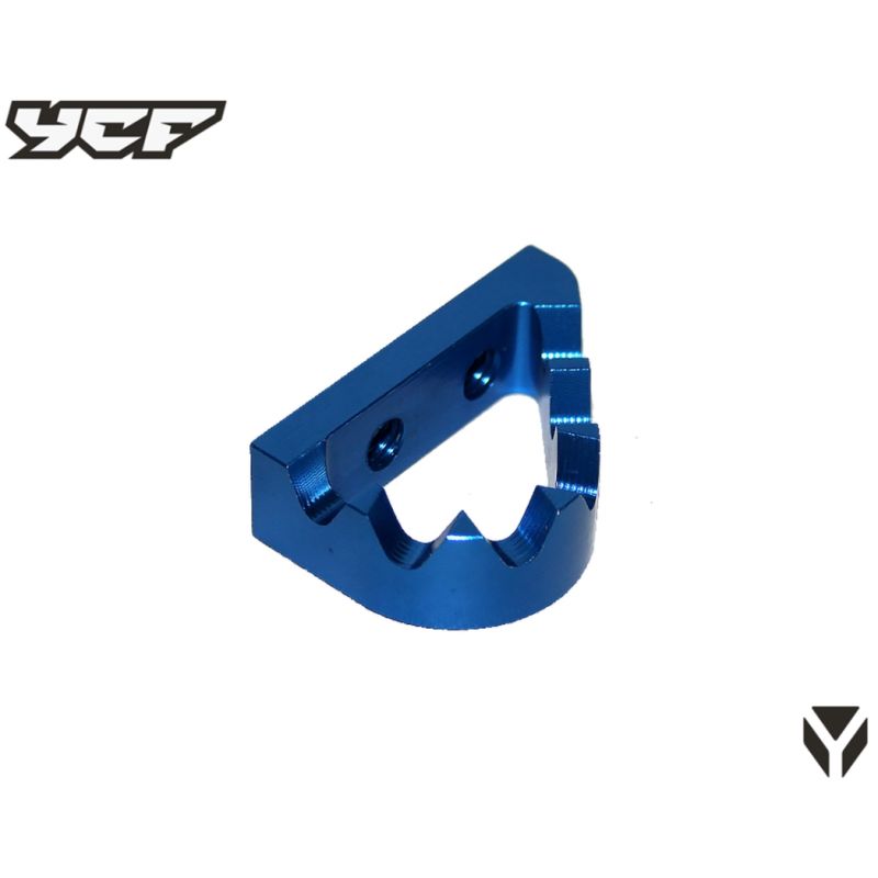 EMBOUT DE PEDALE DE FREIN ARRIERE ALUMINIUM BLEU