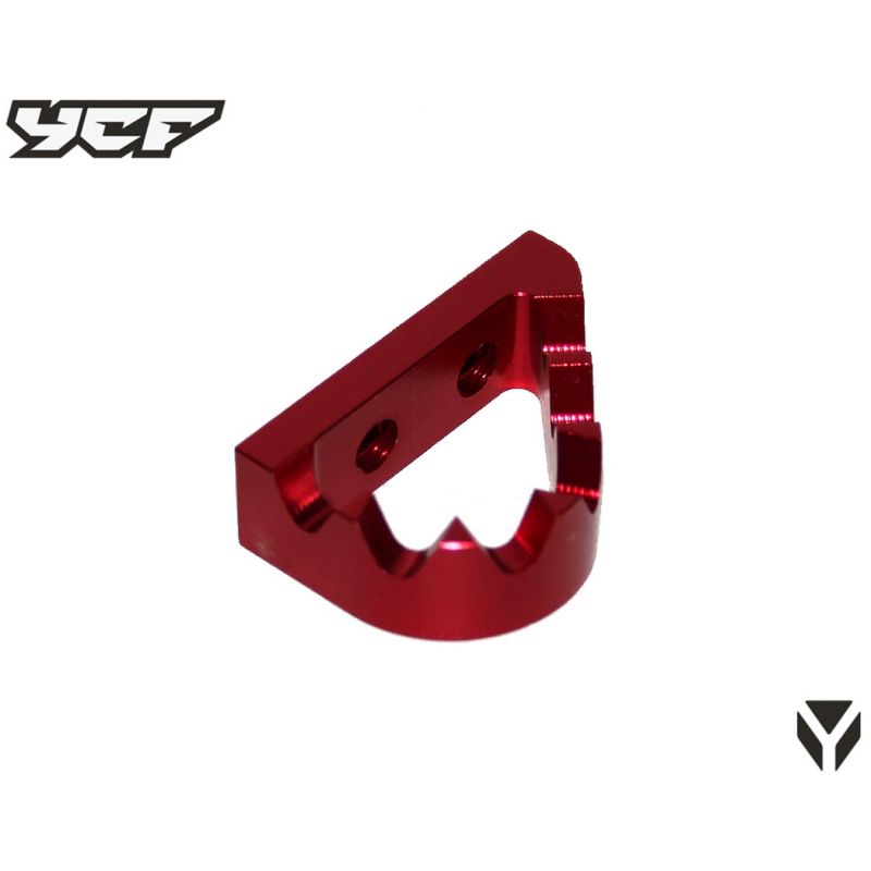 EMBOUT DE PEDALE DE FREIN ARRIERE ALUMINIUM ROUGE