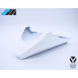 SABOT MOTEUR RECUPERATEUR D'HUILE SUPERMOTARD EN FIBRE DE VERRE BLANC