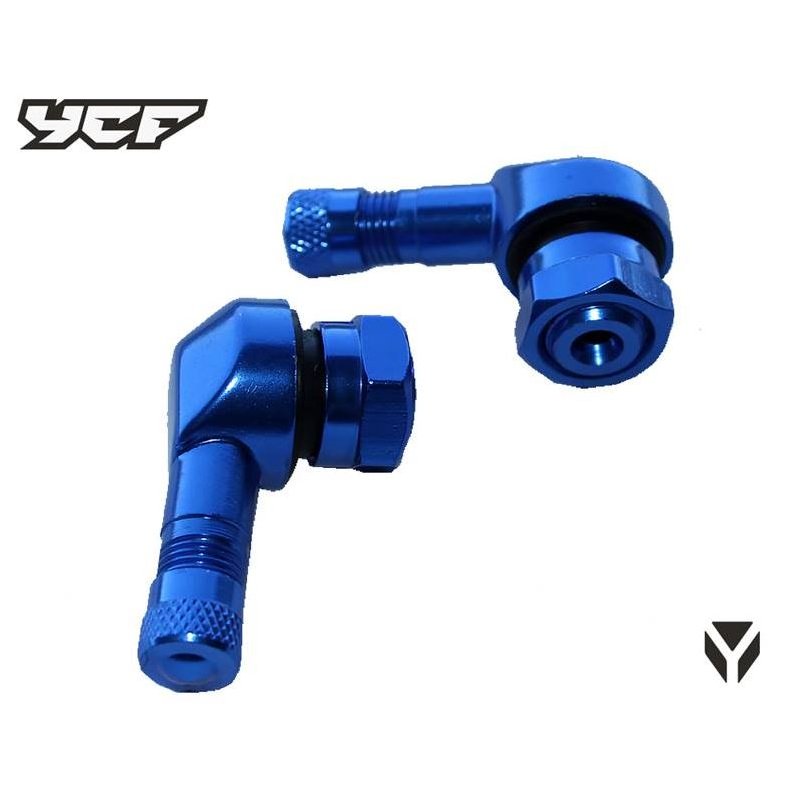 VALVES 90 DEGRES ALUMINIUM (X2) BLEU ITV01.BL