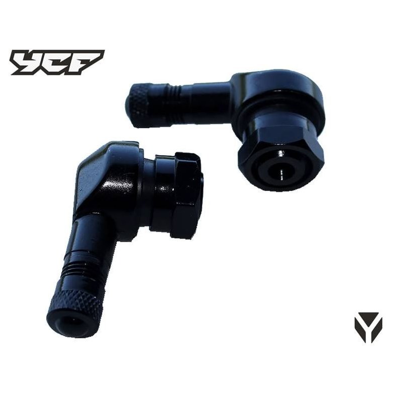 VALVES 90 DEGRES ALUMINIUM (X2) NOIR ITV01.BK