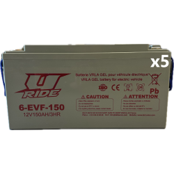 Kit de 5 batteries pour Hytrack Jobber électrique 150 ampères
