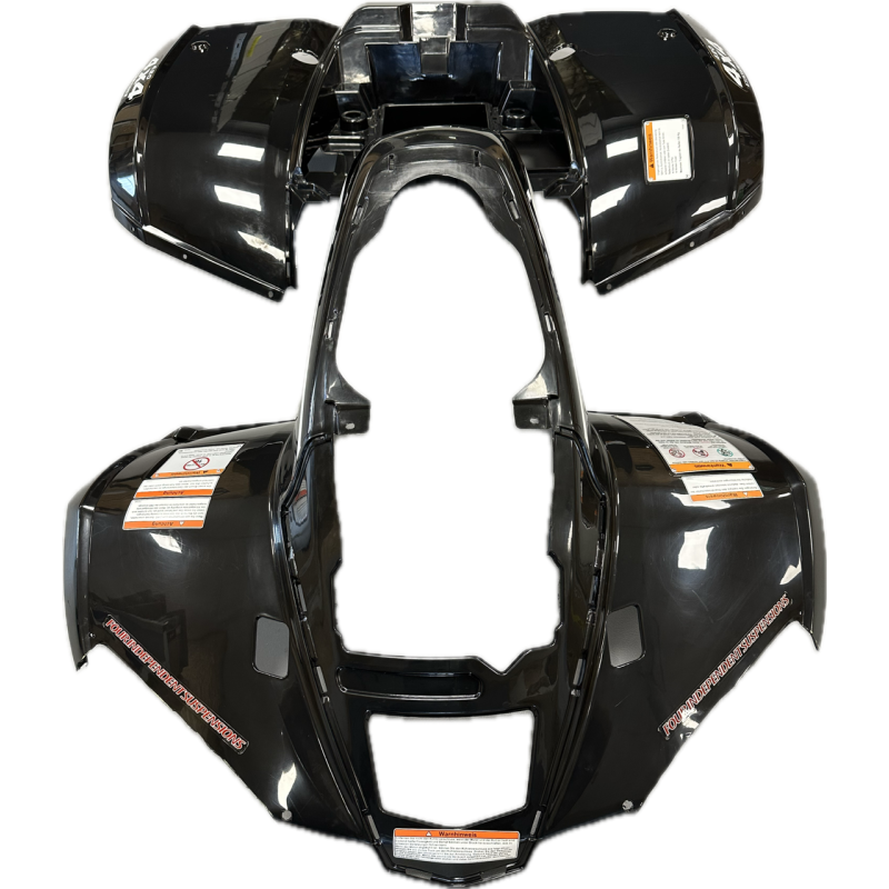 Kit carrosserie avant et arrière noir pour quad Hytrack 420