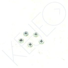 (SACHET 5 PCS) ÉCROU DIN 934 M6 CAL.8 Z/BLANC