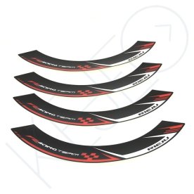 AUTOCOLLANT JANTE SM RACING TEAM ROUGE 2014