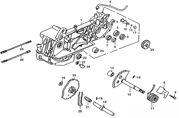 CARTER MOTEUR GAUCHE
