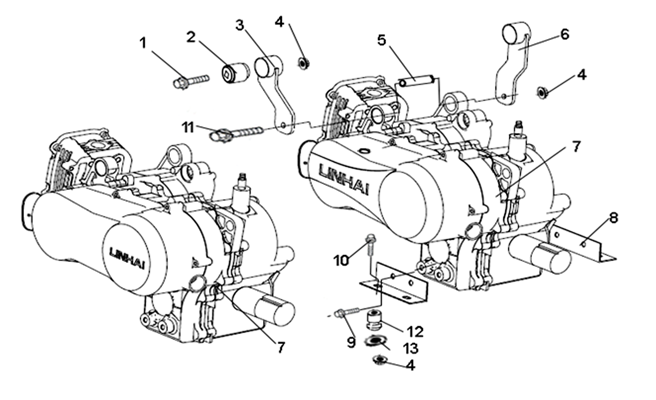 ENSEMBLE MOTEUR   SUPPORT MOTEUR