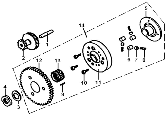 ROUE LIBRE DE DEMARRAGE