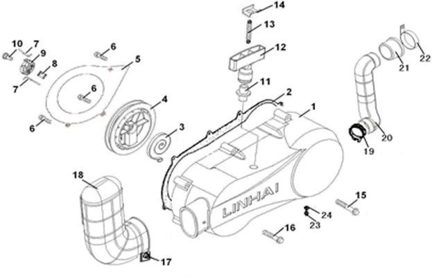 CARTER MOTEUR GAUCHE
