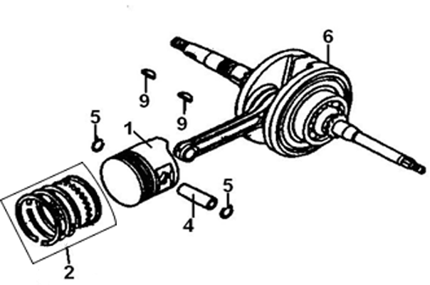 EMBIELLAGE AVEC PISTON