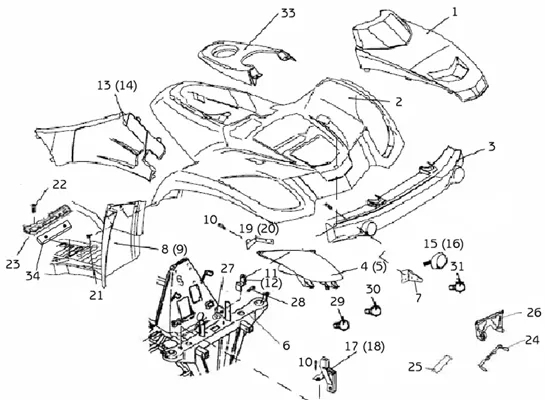 CARROSSERIE AVANT   CHASSIS