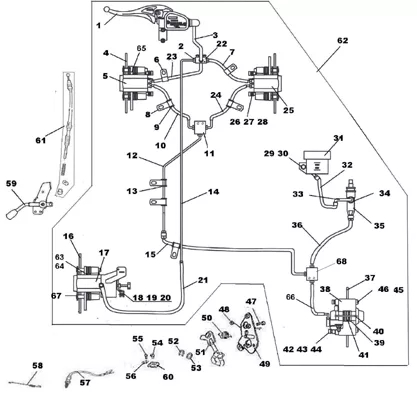 SYSTEME DE FREINAGE AVEC FREIN DE PARC