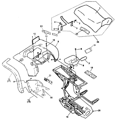 CARROSSERIE ARRIERE   SELLE