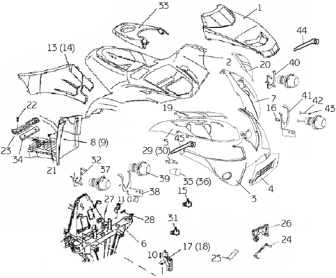 CARROSSERIE AVANT   CHASSIS