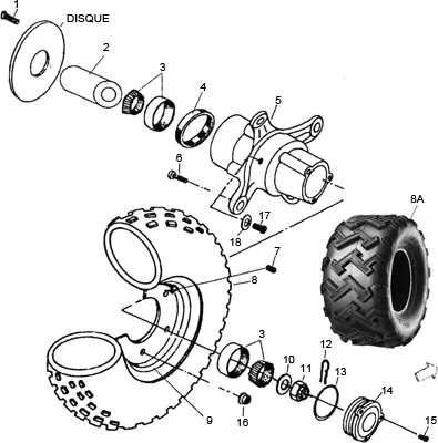ROUE AVANT 4X2