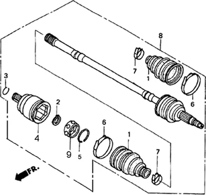 CARDAN AVANT 4X4