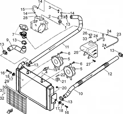 CIRCUIT DE REFROIDISSEMENT  4X4 