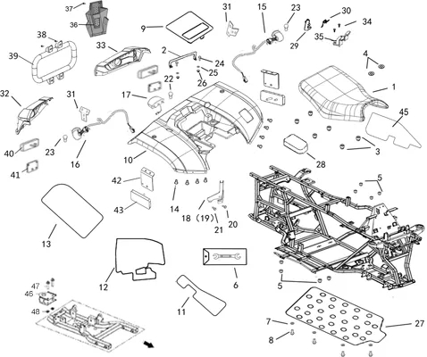CARROSSERIE ARRIERE   SELLE   DECO