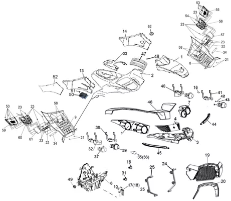 CARROSSERIE AVANT   CHASSIS
