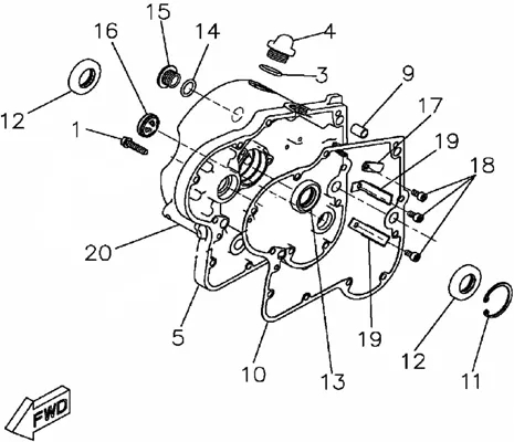 CARTER MOTEUR DROIT