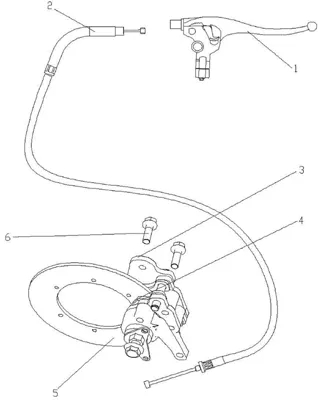 SYSTEME DE FREINAGE DU FREIN DE PARC A CABLE