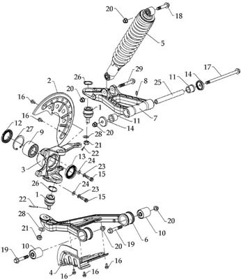 SUSPENSION AVANT DROITE
