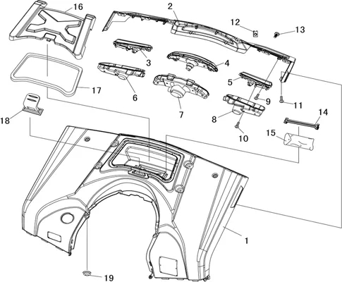CARROSSERIE ARRIERE   DECORATION