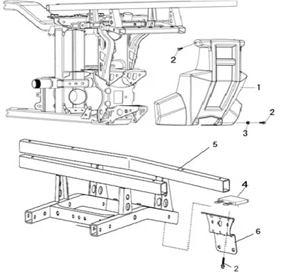 CACHE ARRIERE CHASSIS