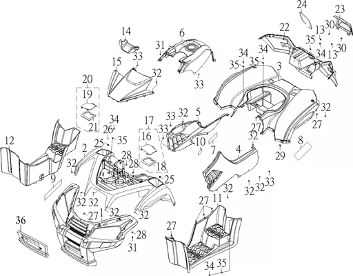 CARROSSERIE AVANT   DECORATION