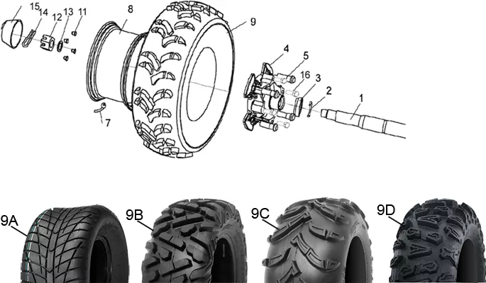 ROUES ARRIERE