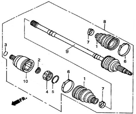 CARDAN AVANT 4X4
