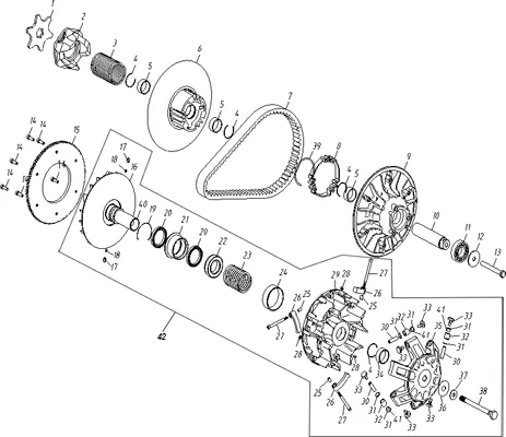 EMBRAYAGE   VARIATEUR