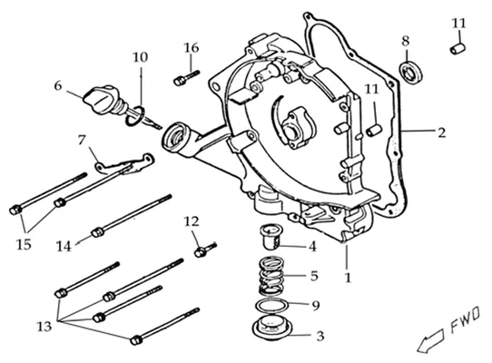 CARTER MOTEUR COTE DROIT