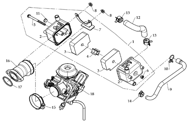 CARBURATEUR   RENIFLARD D HUILE 