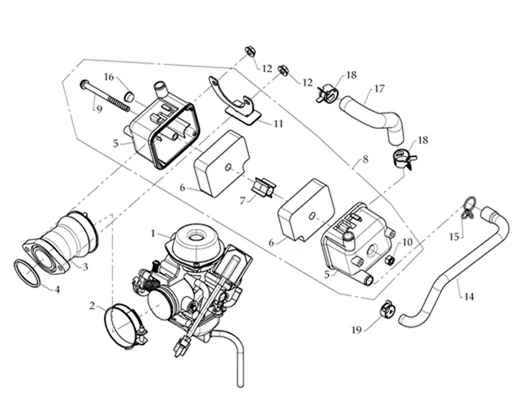 CARBURATEUR   RENIFLARD D HUILE 