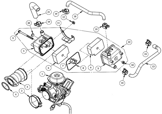CARBURATEUR   RENIFLARD D HUILE 