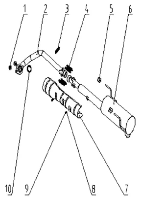ENSEMBLE ECHAPPEMENT