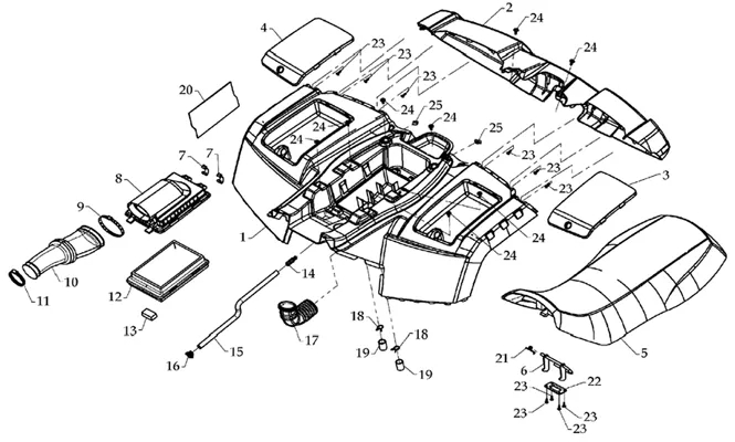 CARROSSERIE ARRIERE   SELLE