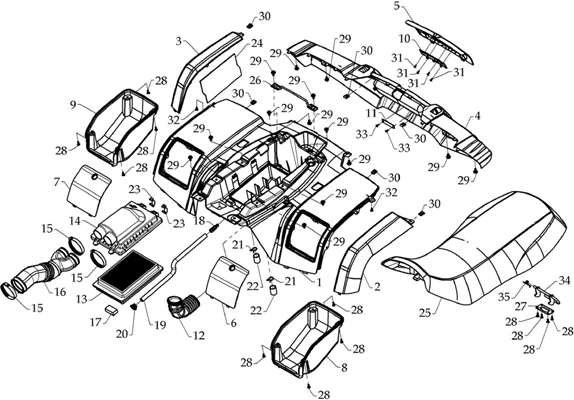 CARROSSERIE ARRIERE   SELLE