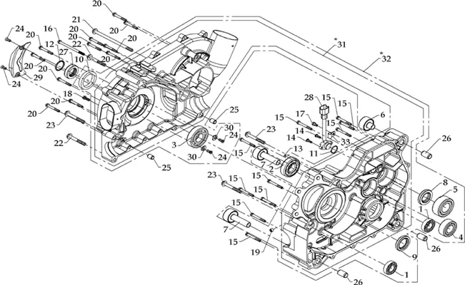 CARTER MOTEUR DROIT
