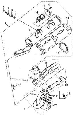 ENSEMBLE ECHAPPEMENT