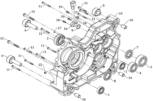 CARTER MOTEUR DROIT