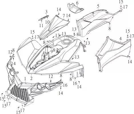 CARROSSERIE AVANT   DECORATION