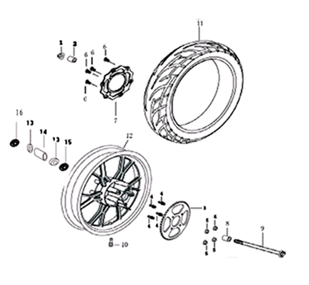 ROUE ARRIERE