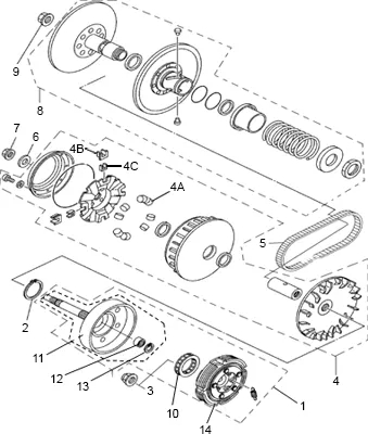 VARIATEUR   EMBRAYAGE