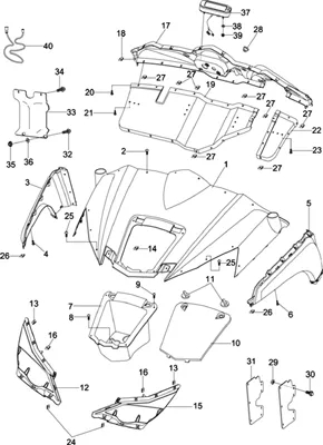 CARROSSERIE AVANT   AUTOCOLLANTS