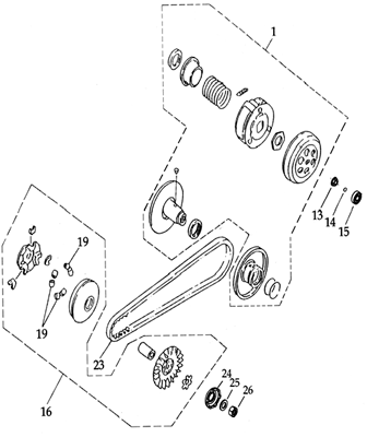 EMBRAYAGE   VARIATEUR