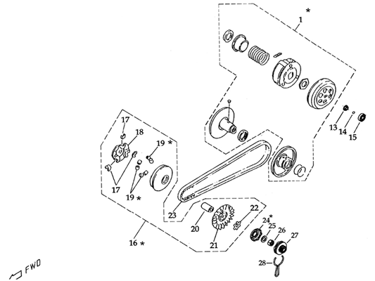 EMBRAYAGE   VARIATEUR