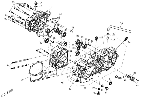 CARTER BAS MOTEUR